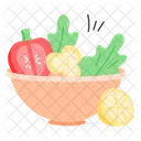 Salad Bowl Veggies Icon