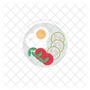 Salad Diet Omelette Icon