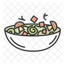 Vegetal Salada Cor Ícone