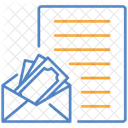 Argent Enveloppe Paiement Icône