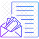 Argent Enveloppe Paiement Icône