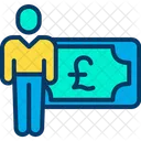 Salaire en livres sterling  Icône