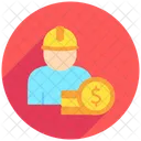 Salario Trabajador Mano De Obra Icon