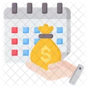 Salario Calendario Dinero Icono