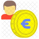 Moneda De Euro Moneda Euro Icono
