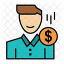 Salario de empleado  Icono
