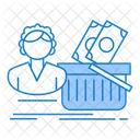 Salario de empleado  Icono
