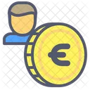 Moneda De Euro Moneda Euro Icono