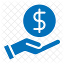 Salary Money Hand Icon