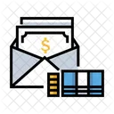 Salary Mail Banknoe Icon
