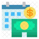 Salary Date Money Time Icon
