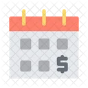 Salary Calendar Money Icon