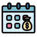 Salary Pay Day Time And Date Icon