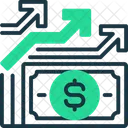 Income Growth Finance Icon