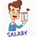 Salary Love  Icon
