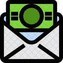 Mail Out Investment Coin Icon
