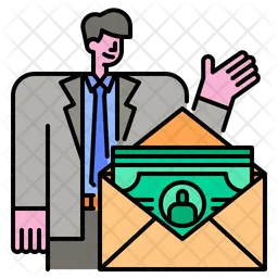 Salary Mail  Icon