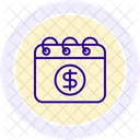 Salary Month Color Circle Icon Icon