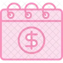 Salary Month Duotone Line Icon Icon