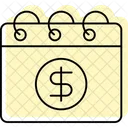 Salary Month Color Shadow Thinline Icon Icon