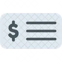 Salary Slip Pay Slip Dollar Message Icon
