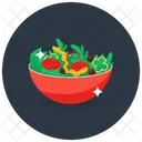 Salatschussel Kasesalat Obstsalat Symbol