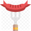 Salchicha Barbacoa Barbacoa Icono