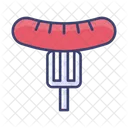 Salchicha Hot Dog Barbacoa Icono