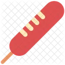 Sausage Hotdog Fast Food Icono