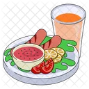 Salsa Desayuno Comida Icono