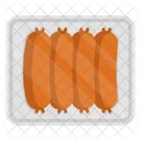 Comida Comida Salchichas Icono