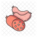 Salchicha Carne Rollo Icono