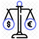 Moneda Equilibrio Forex Icono