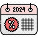 Sale Calendar 2024 Icon
