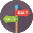 Sale Sold Signpost Icon