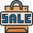 Sale Shopping Button Icon