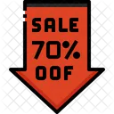 Sale 70 Percent Off Icon