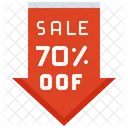 Sale 70 Percent Off Sale Tag Sale Icon