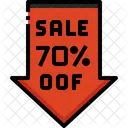 Sale 70 Percent Off  Icon