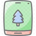 Christmas Tree Awesome Lineal Icon Icon