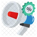Sale Announcement Megaphone Marketing Icon