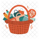 Sale Basket Discount Offer Icon