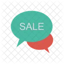 Sale Chat Advertisement Icon