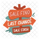 Sale Find Sign Board Icon