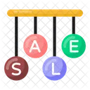 Hanging Sale Mark Sale Labels Sale Badges Icône