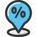 Location Pointer Sale Location Sale Store Location Icon