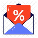 Sale Mail Discount Mail Discount Message Icon