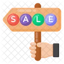 Sale Board Sale Placard Sale Hand Board Icon