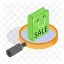 Sale Search Magnifier Icon