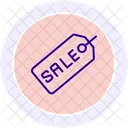 Sale Tag Line Icon Icon